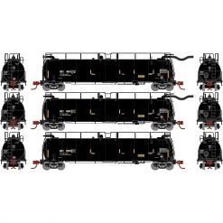 Budget 💯 Athearn N TankTrain A/B &Int,GATX/Yellow#48615/48616/48626 😀