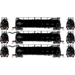 Hot Sale 💯 Athearn N TankTrain A/B &Int,GATX/Black #28227/28228/28238 🎉