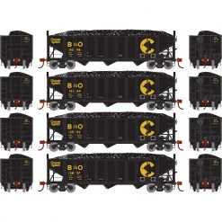 Top 10 ⭐ Athearn HO RTR 40' 3-Bay Ribbed Hopper with Load, B&O (4) 🔥