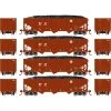 Brand new 🎁 Athearn HO RTR 40' 3-Bay Ribbed Hopper with Load, BNSF (4) ❤️