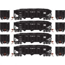 Deals ✔️ Athearn HO RTR 40' 3-Bay Ribbed Hopper with Load, CG (4) 😀