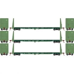 Budget 🧨 Athearn HO RTR 60' Bulkhead Flat, PGE (3) 😀