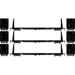 Coupon 🔔 Athearn HO RTR 60' Bulkhead Flat, WP (3) 🌟