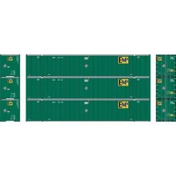 New 🛒 Athearn N 53' Stoughton Containers, EMP # 2 (3) ✔️