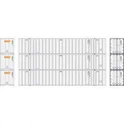 Deals 🧨 Athearn N 53' Stoughton Containers, Schneider # 1 (3) 👍