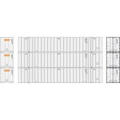 Hot Sale 🤩 Athearn N 53' Stoughton Containers, Schneider # 2 (3) 👍