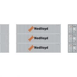 Coupon 🎉 Athearn N 40' Corrugated Low Container, Nedlloyd #1 (3) 🔥
