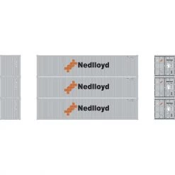 Best deal ⌛ Athearn N 40' Corrugated Low Container, Nedlloyd #2 (3) 🎁