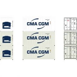 Best deal 👍 Athearn N 20' Reefer Container CMA CGM (3) 🧨