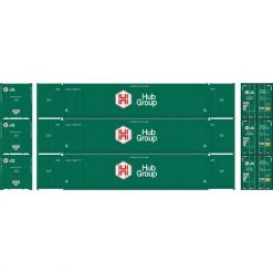 Budget 🧨 Athearn N 53' CIMC Container, HUB Group/Greener Paint (3) 🛒