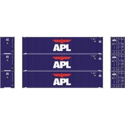 Budget 😀 Athearn N 45' Container, APL #2 (3) 👏