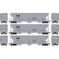 Flash Sale 🤩 Athearn HO RTR PS 4740 Covered Hopper, N&W (3) 😍
