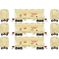 Best Sale ❤️ Athearn N ACF 2970 Covered Hopper, W&W (3) ✔️
