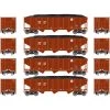 Promo 🌟 Athearn N 40' 3-Bay Ribbed Hopper with Load, BNSF #1 (4) 🔔
