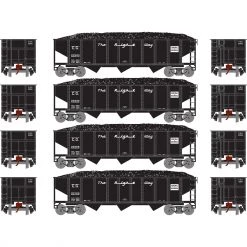Deals 🧨 Athearn N 40' 3-Bay Ribbed Hopper with Load, CG #2 (4) 😉