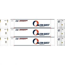 Budget 🤩 Athearn HO RTR 48' Container, Conquest #1 (3) 💯