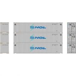 Hot Sale 🤩 Athearn HO RTR 45' Container, NOL #1 (3) 😉