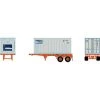 Coupon ⌛ Athearn HO RTR 20' Chassis w Reefer Container Beacon ✨