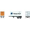 Promo 🎉 Athearn HO RTR 20' Chassis w Reefer Container HLXU 🌟