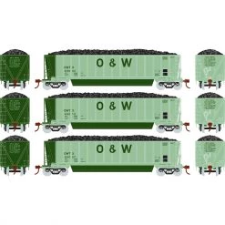 New 🔥 Athearn HO RTR Bathtub Gondola with Load, O&W #1 (3) 🎁