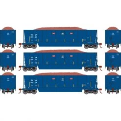 Best Pirce 👏 Athearn HO RTR Bathtub Gondola with Load, DJJX #2 (3) ✔️