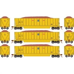 Coupon 🧨 Athearn HO RTR Bathtub Gondola with Load, DJJX #3 (3) 🔥