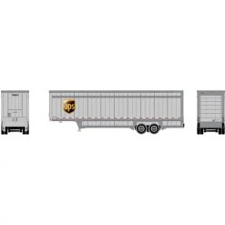 Outlet 💯 Athearn N 40' Drop Sill Parcel Trailer, UPS/Logo #708634 🤩