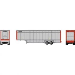 Discount 🔔 Athearn N 40' Drop Sill Parcel Trailer, UPS/Red Ends #86963 🤩