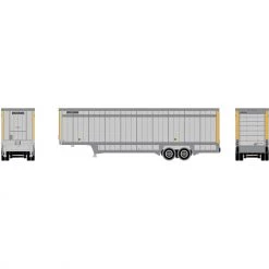 Brand new 💯 Athearn N 40' Drop Sill Parcel Trailer, UPS/Yellow #80444 🔥