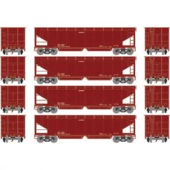 Wholesale 🎁 Athearn HO RTR 40' Offset Hopper with Load, Data/Brown No # (4) 🧨