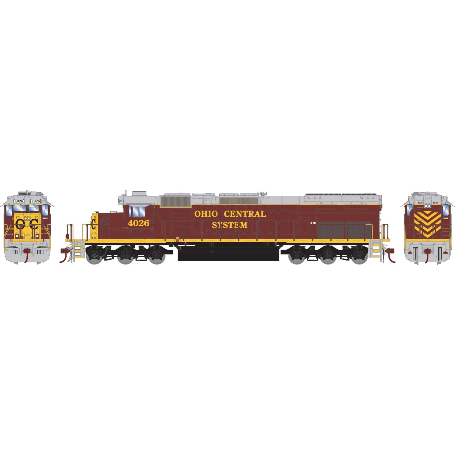Brand new π Athearn HO RTR SD40T-2 with DCC & Sound, Ohio Central #4026 π₯ 1 Brand new π Athearn HO RTR SD40T-2 with DCC & Sound, Ohio Central #4026 π₯