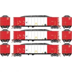 Best Sale 🌟 Athearn HO RTR Thrall High Side Gondola/Ld,HZX/White #1(3) 👍