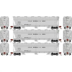 Budget 🌟 Athearn N ACF 4600 3-Bay CF Hopper, GM&O #1 (3) 🧨