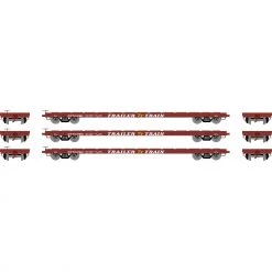 Wholesale 🔥 Athearn HO RTR 60' Flat Car, OTTX/Brown Logo (3) 🎉