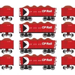 Brand new ✨ Athearn HO RTR 26' Ore Car Low Side with Load, CPR/Red #1 (4) 🌟