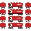 Flash Sale 😉 Athearn HO RTR 26' Ore Car Low Side with Load, CPR/Red #2 (4) 🔥