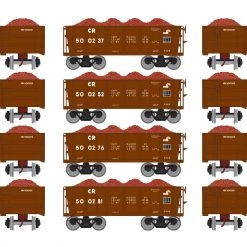 Wholesale ✔️ Athearn HO RTR 26' Ore Car Low Side with Load, CR #3 (4) 😉