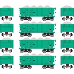 Flash Sale ⭐ Athearn HO RTR 26' Ore Car Low Side with Load, UP/MOW #1 (4) 🔔