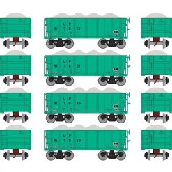 Discount 🔔 Athearn HO RTR 26' Ore Car Low Side with Load, UP/MOW #3 (4) 🎁