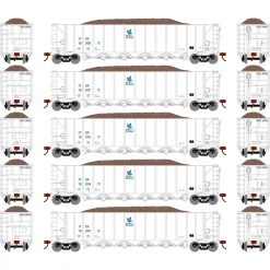 Cheapest ⭐ Athearn HO RTR 5Bay Rapid Discharge Hopper ITGX White#1(5) 🥰