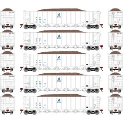 New 🎁 Athearn HO RTR 5Bay Rapid Discharge Hopper ITGX White#3(5) ⌛