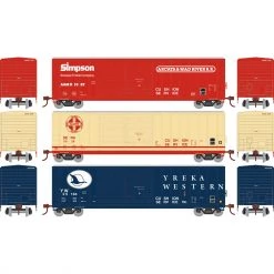 Buy 💯 Athearn HO RTR 50' FMC Offset DD Box,Asst A&MR/SERA/YW (3) 💯