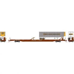 Top 10 π Athearn HO F89-F89'8" Flat with 40' Trailer, XTTX/Brown#153655 π