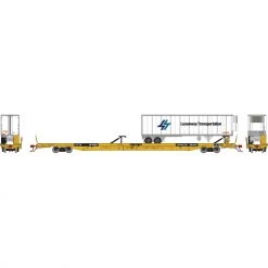 Best Pirce 🤩 Athearn HO F89-F89'8" Flat/40' Trailer,XTTX/Yellow #154122 ⌛