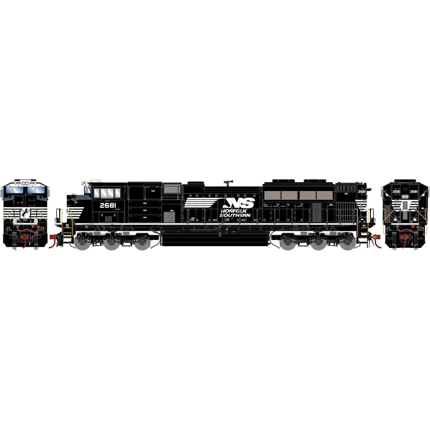Wholesale π Athearn HO G2 SD70M-2 with DCC & Sound, NS #2681 π€© 1 Wholesale π Athearn HO G2 SD70M-2 with DCC & Sound, NS #2681 π€©