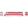 Flash Sale ❤️ Athearn HO SD60I with DCC & Sound, TRRA/Red/White #4002 💯