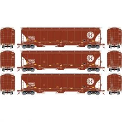 Top 10 💯 Athearn HO Trinity 3-Bay Hopper BNSF Circle Cross #1 (3) ✨