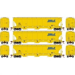 Best Sale 👏 Athearn HO Trinity 3-Bay Hoppers, DM&E # 2 (3) ❤️