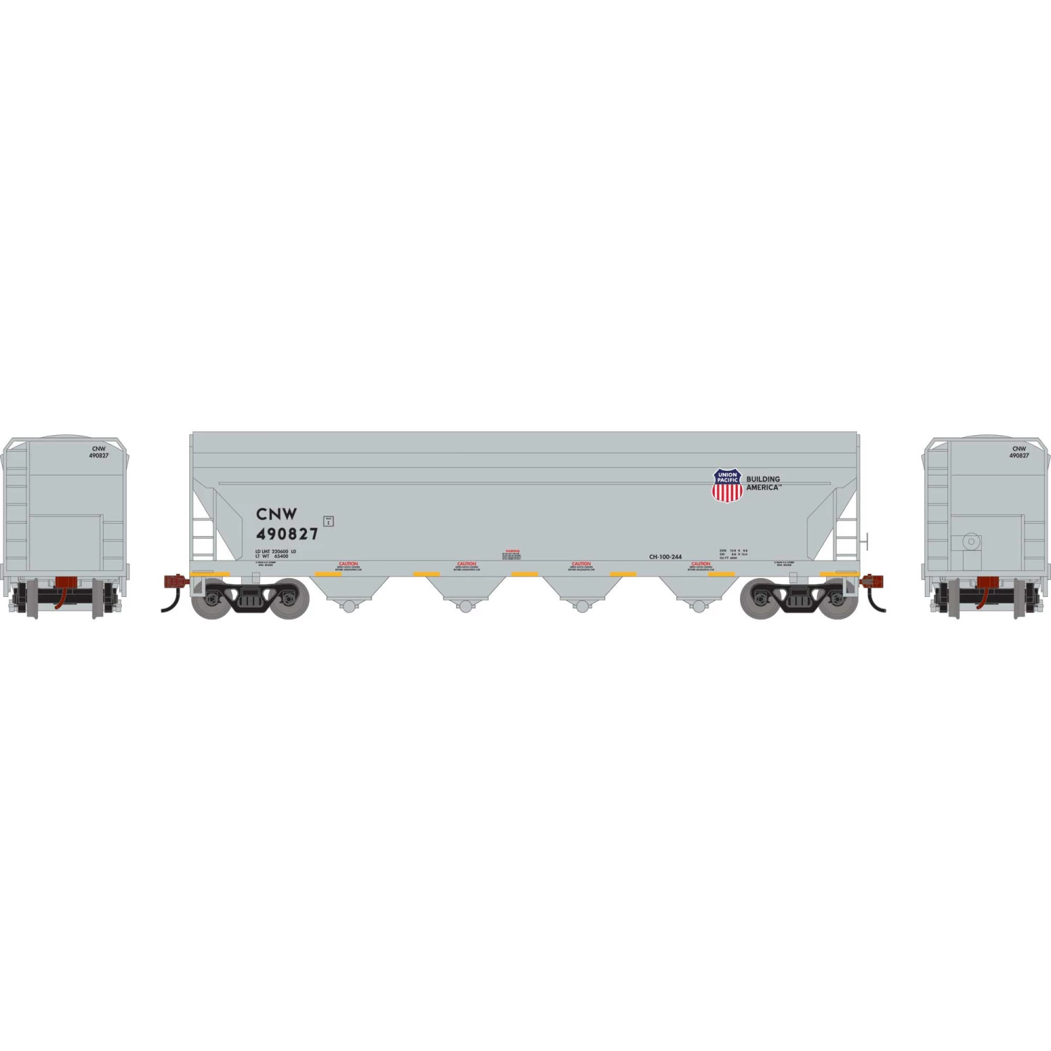 Budget π― Athearn HO ACF 5250 CF Hopper, UP/C&NW #490827 π 1 Budget π― Athearn HO ACF 5250 CF Hopper, UP/C&NW #490827 π