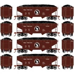 Best reviews of 🔔 Athearn HO 34' 2-Bay Offset Open Hopper, GN #1 (4) 🧨